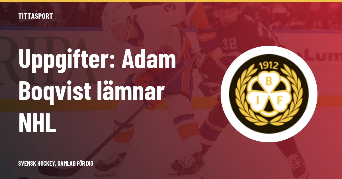 Uppgifter: Adam Boqvist nära spel i Genève-Servette