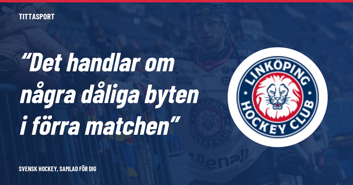 Vrana om petningen efter Linköpings förlust: ”Jag måste respektera beslutet”