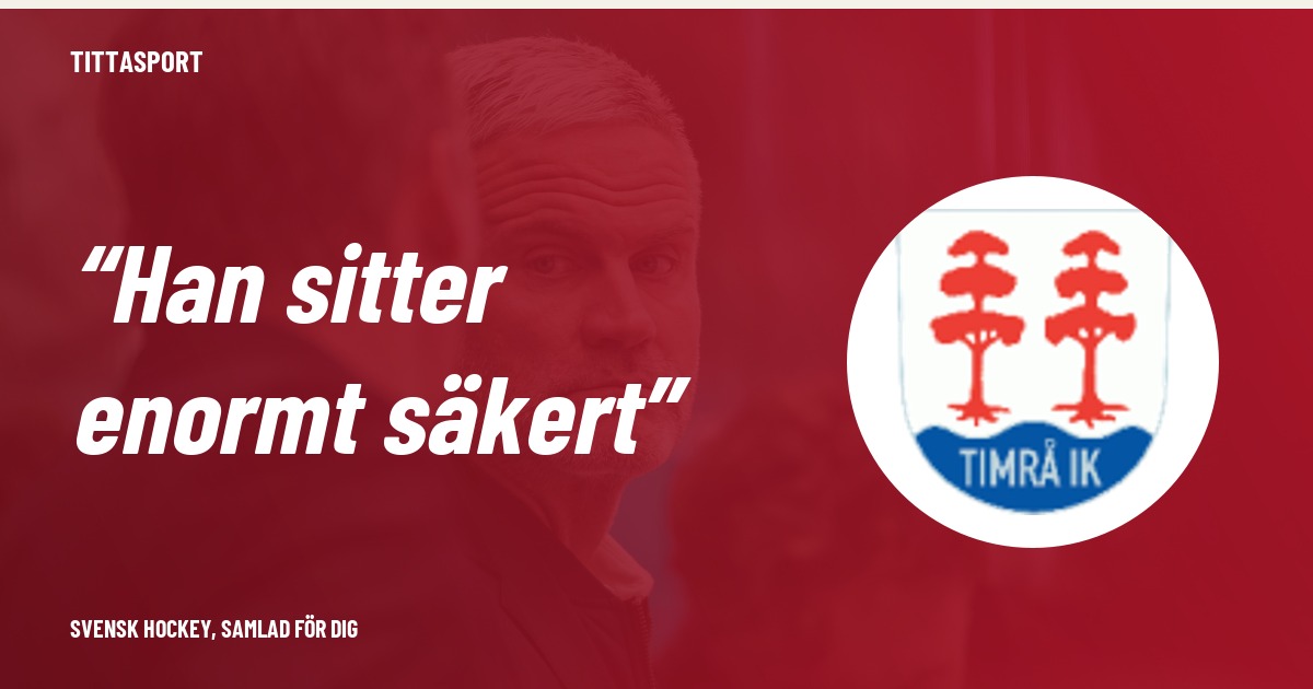 Timrås sportchef vill förlänga med Mikael Gath