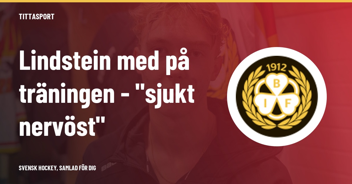 Tim Lindstein tränade med Brynäs SHL-lag för första gången