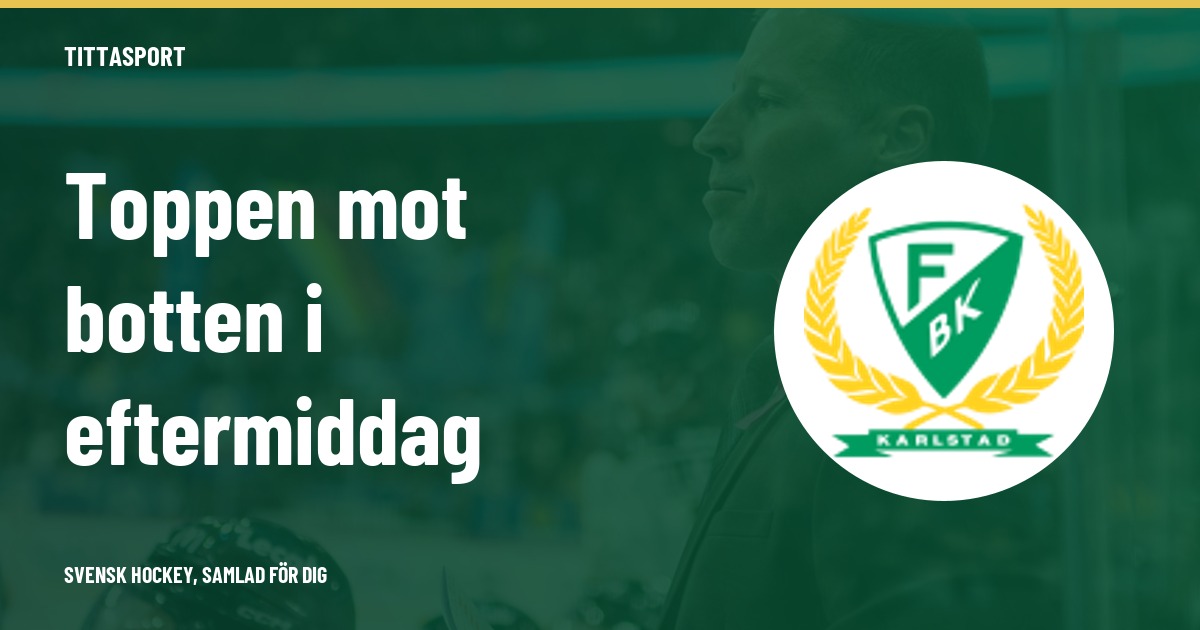 Färjestad möter krisande Linköping på bortais