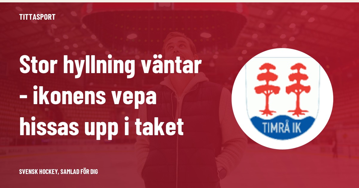 Zetterbergs tröja hissas i Timrå – tidigare lagkamrater samlas