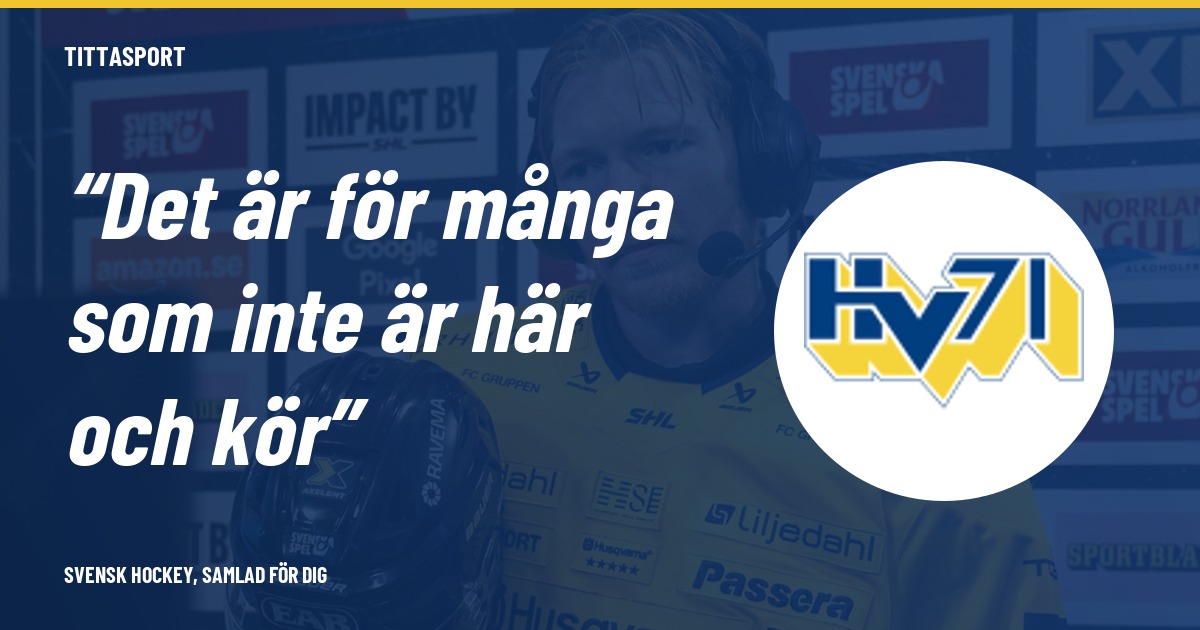 Borgman står fast vid kritiken: HV måste tävla hårdare