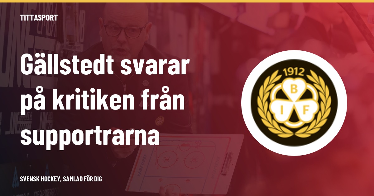 Gällstedt slår tillbaka mot kritiken: ”Jag är här och nu”